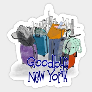 Goodbye New York Sticker